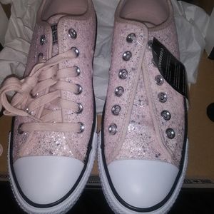 NWT Converse All Stars glitter low tops